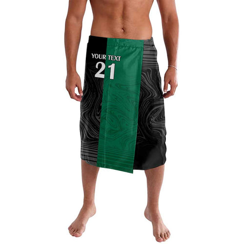 Custom Rabbitohs-Panthers Lavalava NRL Tribal Half Style