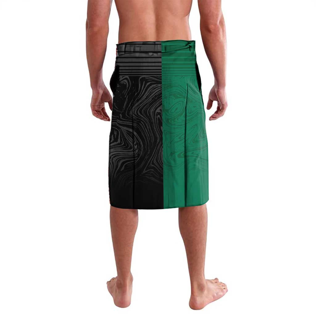 Custom Rabbitohs-Panthers Lavalava NRL Tribal Half Style