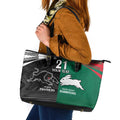 Custom Rabbitohs-Panthers Leather Tote Bag NRL Tribal Half Style
