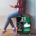 Custom Rabbitohs-Panthers Luggage Cover NRL Tribal Half Style