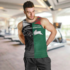 Custom Rabbitohs-Panthers Men Tank Top NRL Tribal Half Style