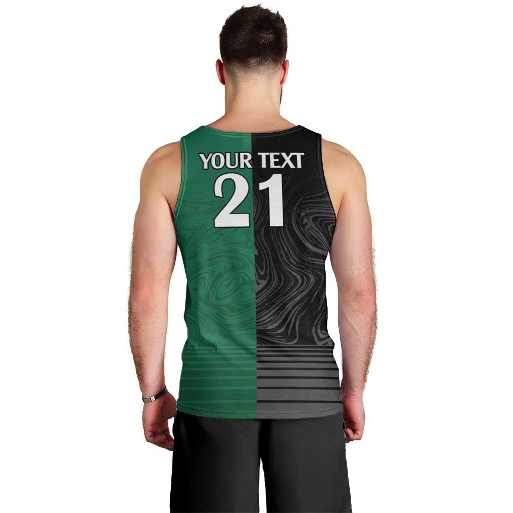 Custom Rabbitohs-Panthers Men Tank Top NRL Tribal Half Style