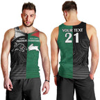 Custom Rabbitohs-Panthers Men Tank Top NRL Tribal Half Style