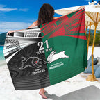 Custom Rabbitohs-Panthers Sarong NRL Tribal Half Style