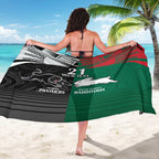 Custom Rabbitohs-Panthers Sarong NRL Tribal Half Style