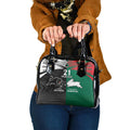 Custom Rabbitohs-Panthers Shoulder Handbag NRL Tribal Half Style
