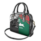 Custom Rabbitohs-Panthers Shoulder Handbag NRL Tribal Half Style