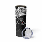 Custom Rabbitohs-Panthers Skinny Tumbler NRL Tribal Half Style