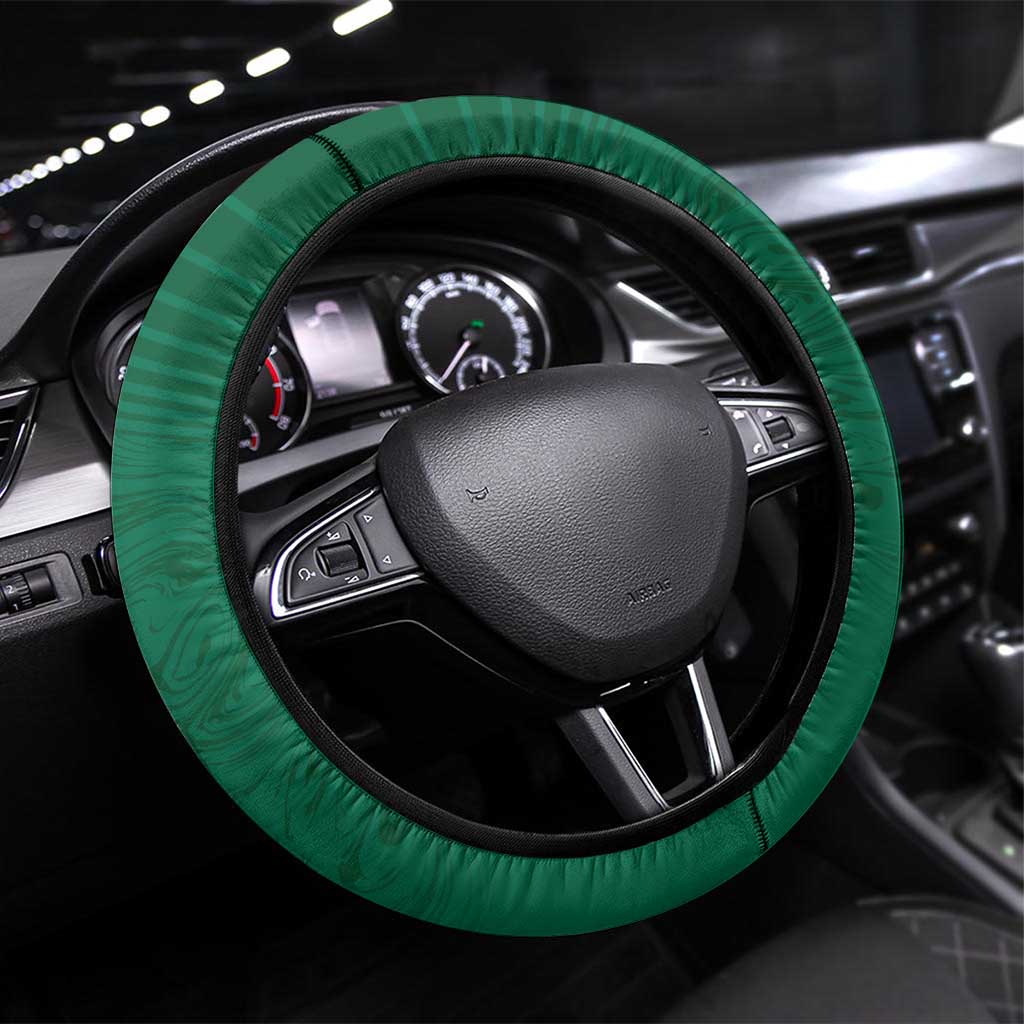 Rabbitohs-Panthers Steering Wheel Cover NRL Tribal Half Style
