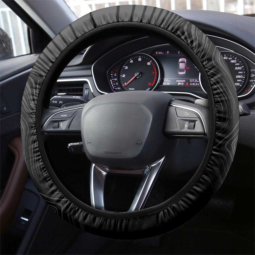 Rabbitohs-Panthers Steering Wheel Cover NRL Tribal Half Style