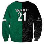 Custom Rabbitohs-Panthers Sweatshirt NRL Tribal Half Style