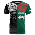 Custom Rabbitohs-Panthers T Shirt NRL Tribal Half Style