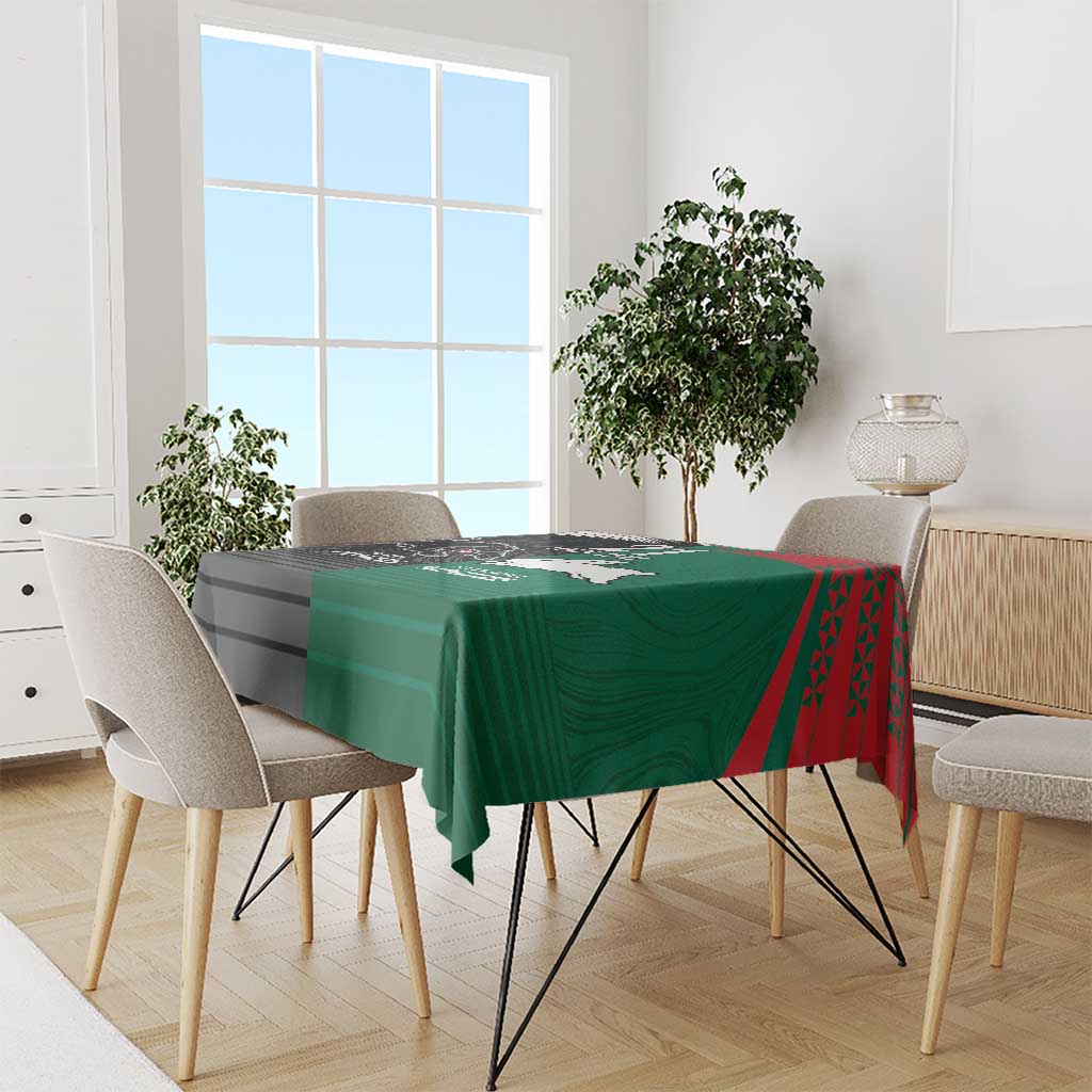 Custom Rabbitohs-Panthers Tablecloth NRL Tribal Half Style