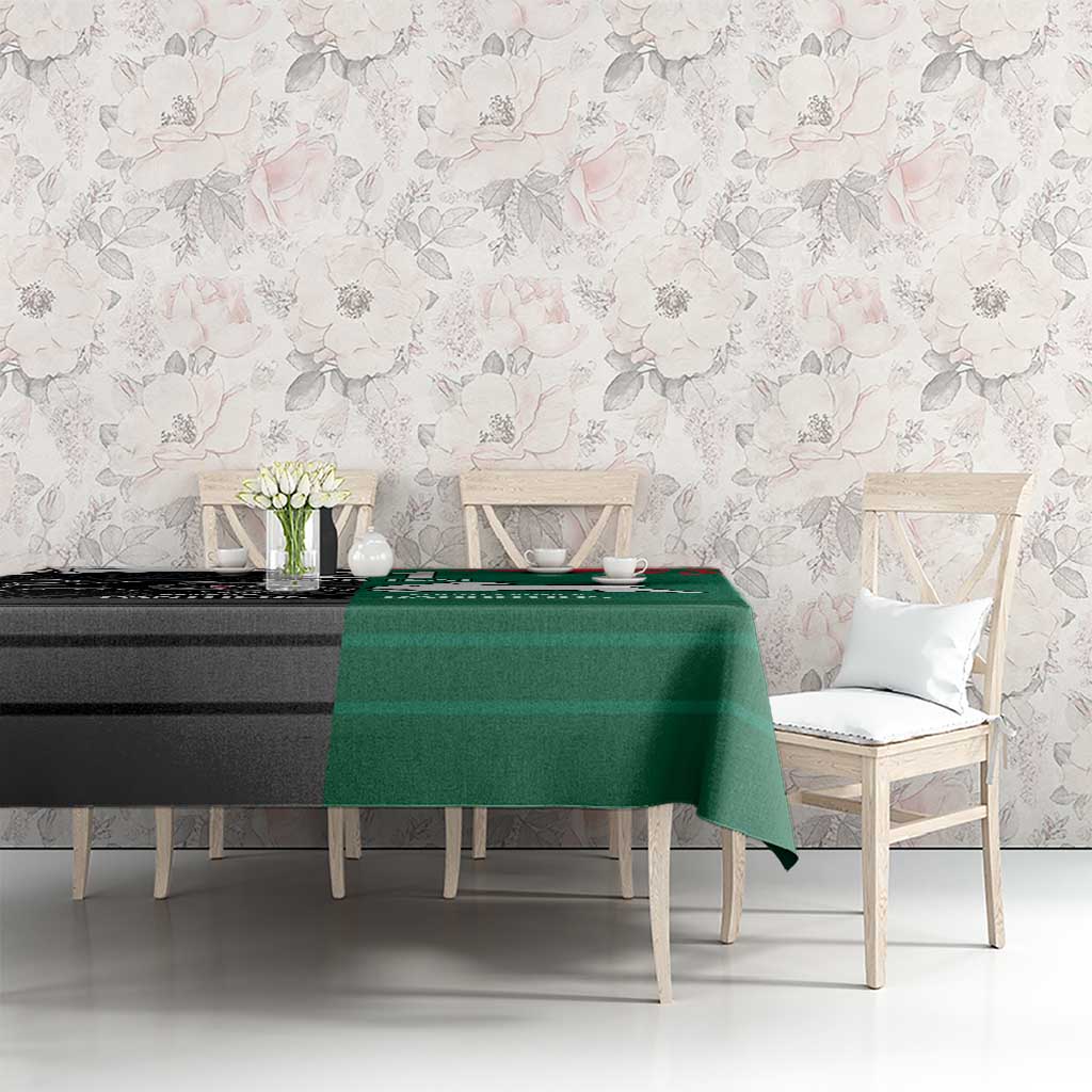 Custom Rabbitohs-Panthers Tablecloth NRL Tribal Half Style