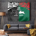 Custom Rabbitohs-Panthers Tapestry NRL Tribal Half Style