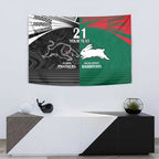 Custom Rabbitohs-Panthers Tapestry NRL Tribal Half Style