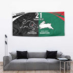Custom Rabbitohs-Panthers Tapestry NRL Tribal Half Style