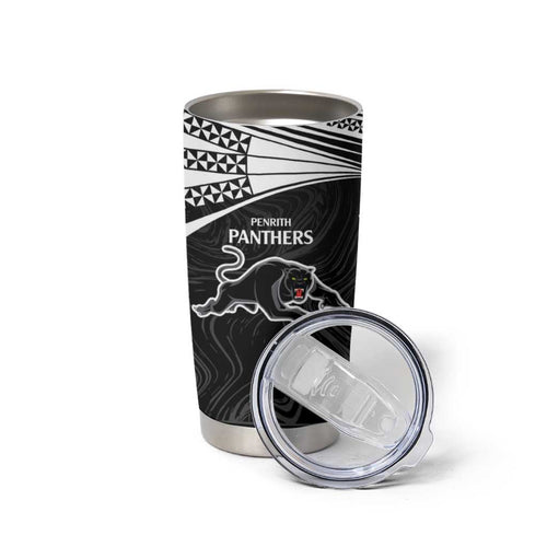 Custom Rabbitohs-Panthers Tumbler Cup NRL Tribal Half Style