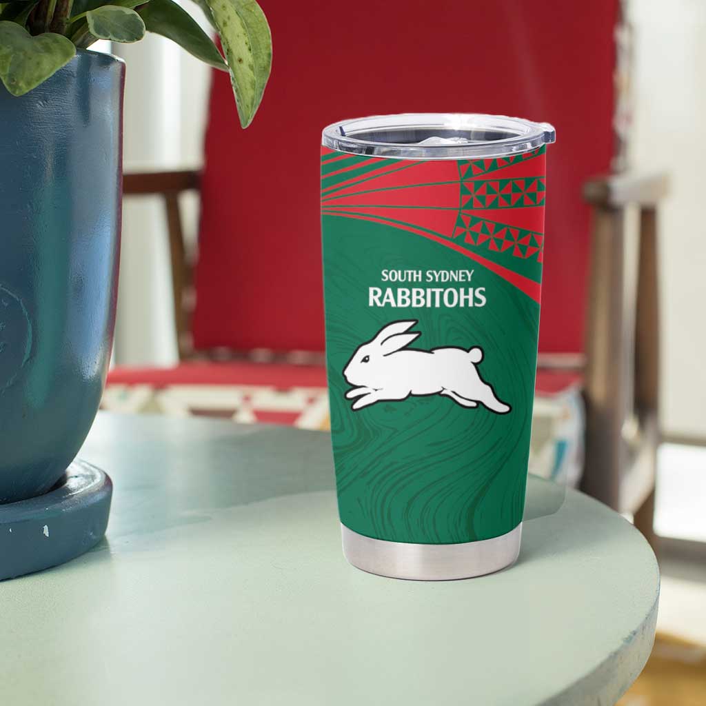 Custom Rabbitohs-Panthers Tumbler Cup NRL Tribal Half Style