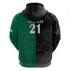 Custom Rabbitohs-Panthers Zip Hoodie NRL Tribal Half Style