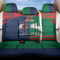 Custom Roosters-Rabbitohs Back Car Seat Cover NRL Tribal Half Style