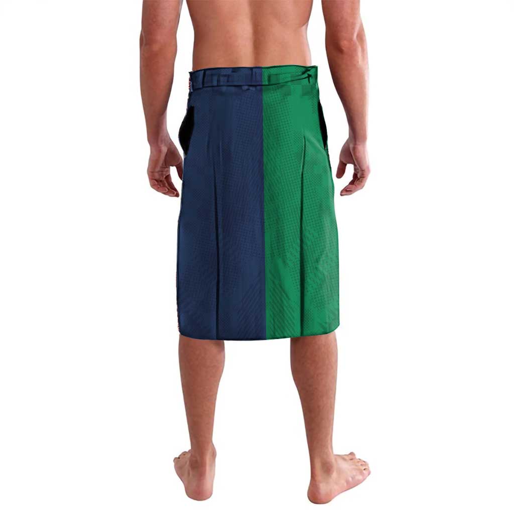 Custom Roosters-Rabbitohs Lavalava NRL Tribal Half Style
