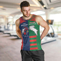 Custom Roosters-Rabbitohs Men Tank Top NRL Tribal Half Style