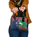 Custom Roosters-Rabbitohs Shoulder Handbag NRL Tribal Half Style