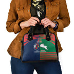 Custom Roosters-Rabbitohs Shoulder Handbag NRL Tribal Half Style