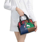 Custom Roosters-Rabbitohs Shoulder Handbag NRL Tribal Half Style