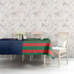 Custom Roosters-Rabbitohs Tablecloth NRL Tribal Half Style