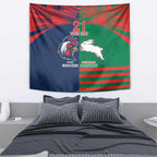 Custom Roosters-Rabbitohs Tapestry NRL Tribal Half Style