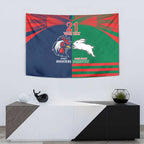 Custom Roosters-Rabbitohs Tapestry NRL Tribal Half Style