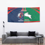 Custom Roosters-Rabbitohs Tapestry NRL Tribal Half Style