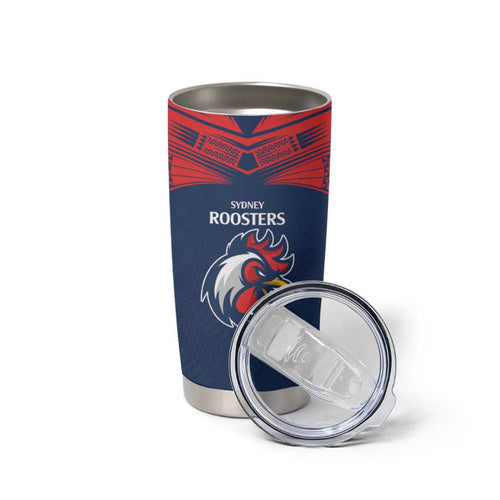 Custom Roosters-Rabbitohs Tumbler Cup NRL Tribal Half Style