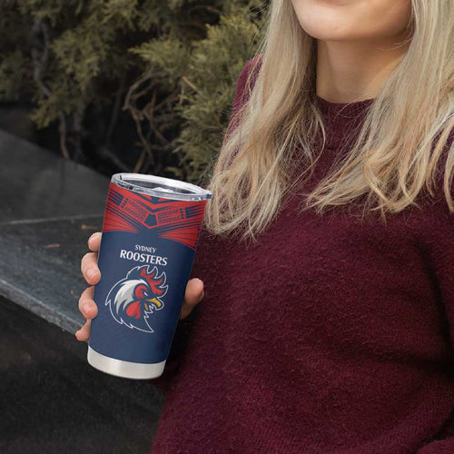 Custom Roosters-Rabbitohs Tumbler Cup NRL Tribal Half Style