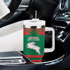 Custom Roosters-Rabbitohs Tumbler With Handle NRL Tribal Half Style