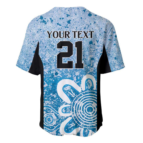 Adelaide Strikers Custom Baseball Jersey Minimalism Aboriginal