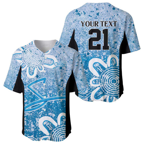 Adelaide Strikers Custom Baseball Jersey Minimalism Aboriginal