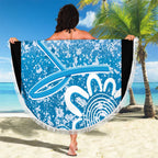 Adelaide Strikers Custom Beach Blanket Minimalism Aboriginal