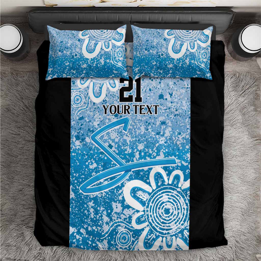 Adelaide Strikers Custom Bedding Set Minimalism Aboriginal