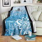 Adelaide Strikers Custom Blanket Minimalism Aboriginal