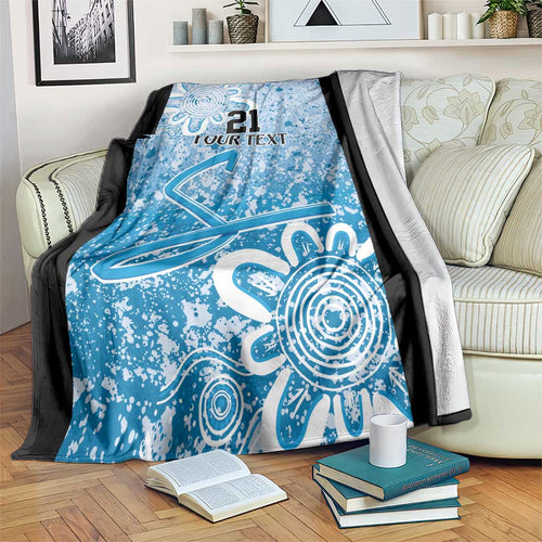 Adelaide Strikers Custom Blanket Minimalism Aboriginal