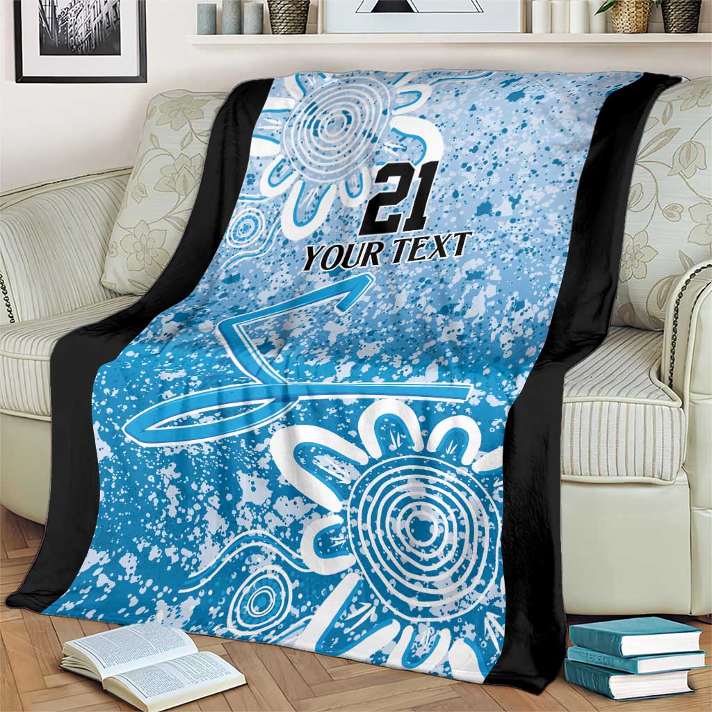 Adelaide Strikers Custom Blanket Minimalism Aboriginal