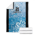 Adelaide Strikers Custom Blanket Minimalism Aboriginal
