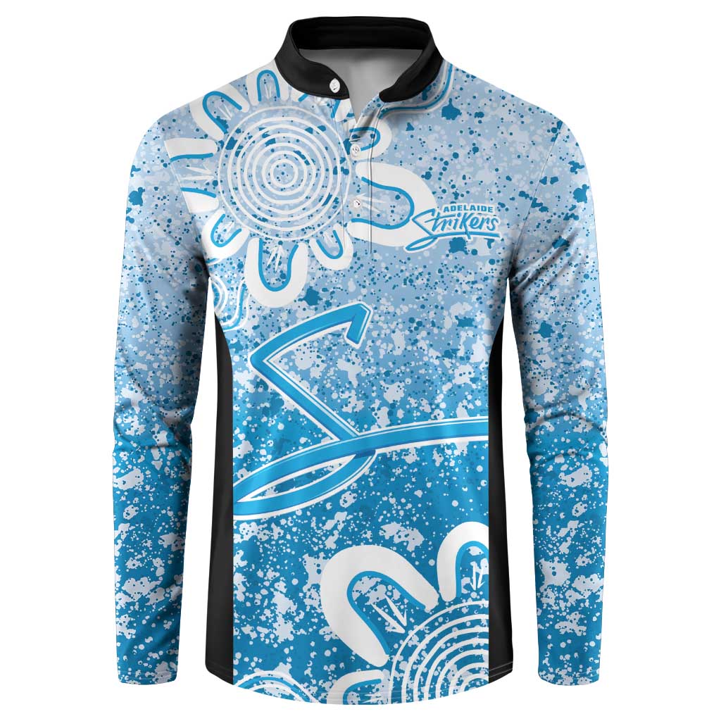 Adelaide Strikers Custom Button Sweatshirt Minimalism Aboriginal