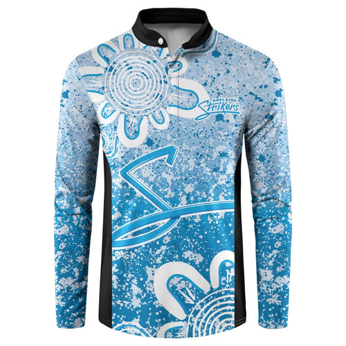 Adelaide Strikers Custom Button Sweatshirt Minimalism Aboriginal