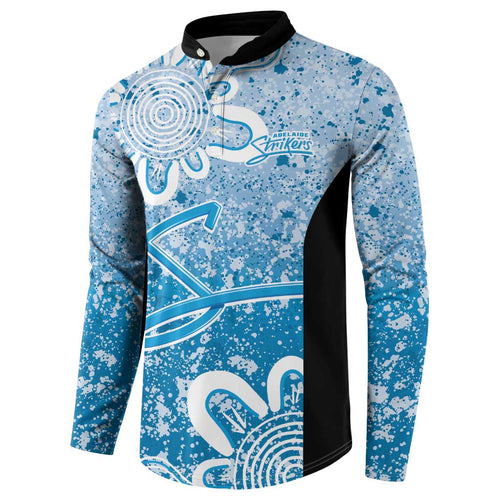 Adelaide Strikers Custom Button Sweatshirt Minimalism Aboriginal