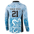 Adelaide Strikers Custom Button Sweatshirt Minimalism Aboriginal