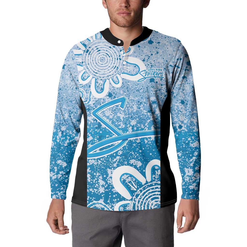 Adelaide Strikers Custom Button Sweatshirt Minimalism Aboriginal